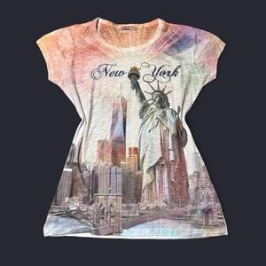 Y2K New York Rhinestone Baby Tee by Sweet Gisele!